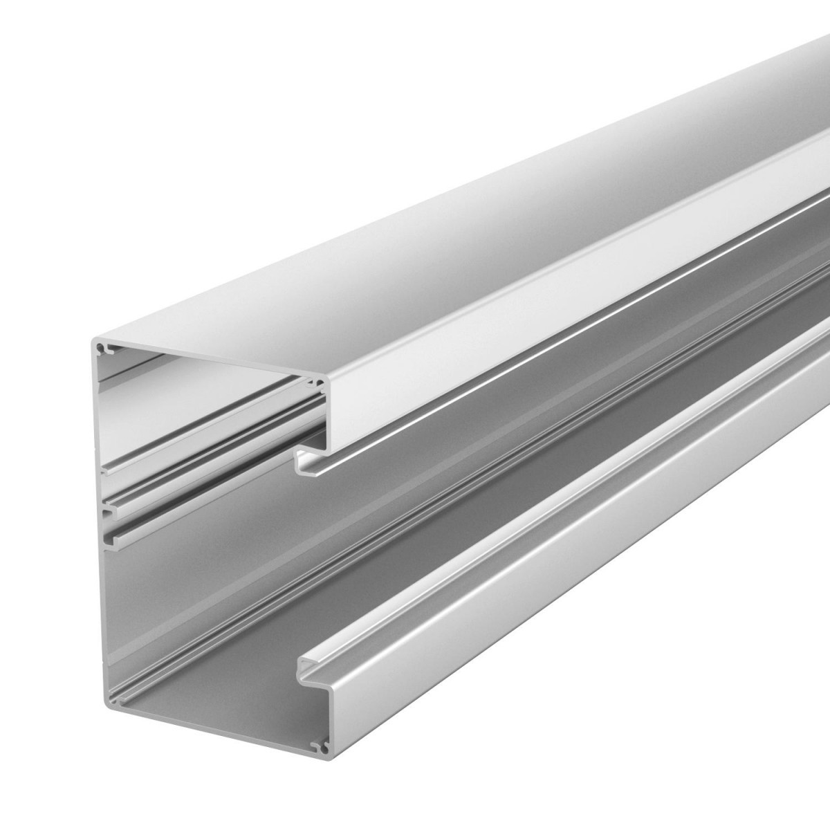 OBO Rapid 80® Wandgoot Symmetrisch 90x130x2000 aluminium geanodiseerd aluminium