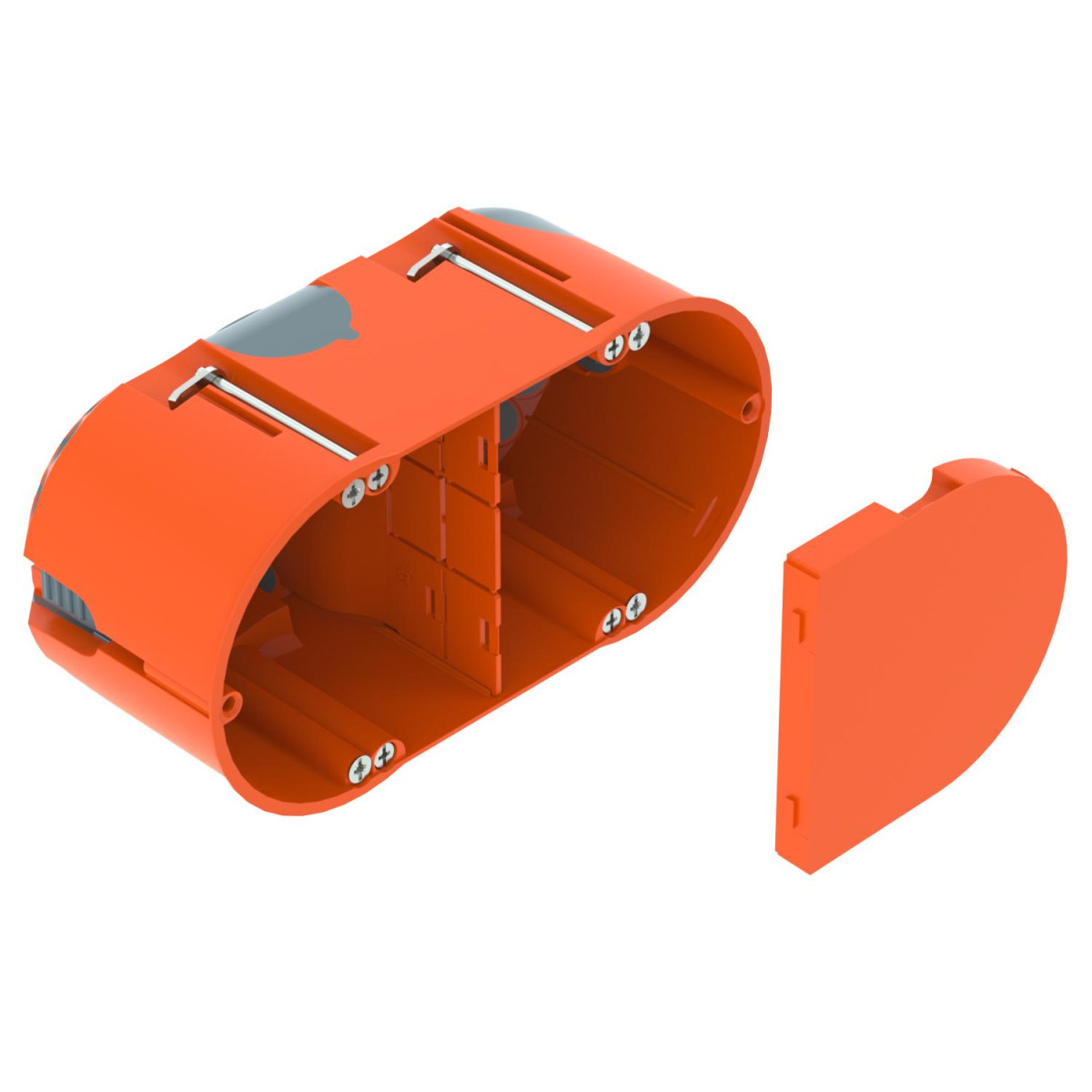 OBO WIN-Serie HW Cavity wall electronic box double combination, airtight 142x71 poly