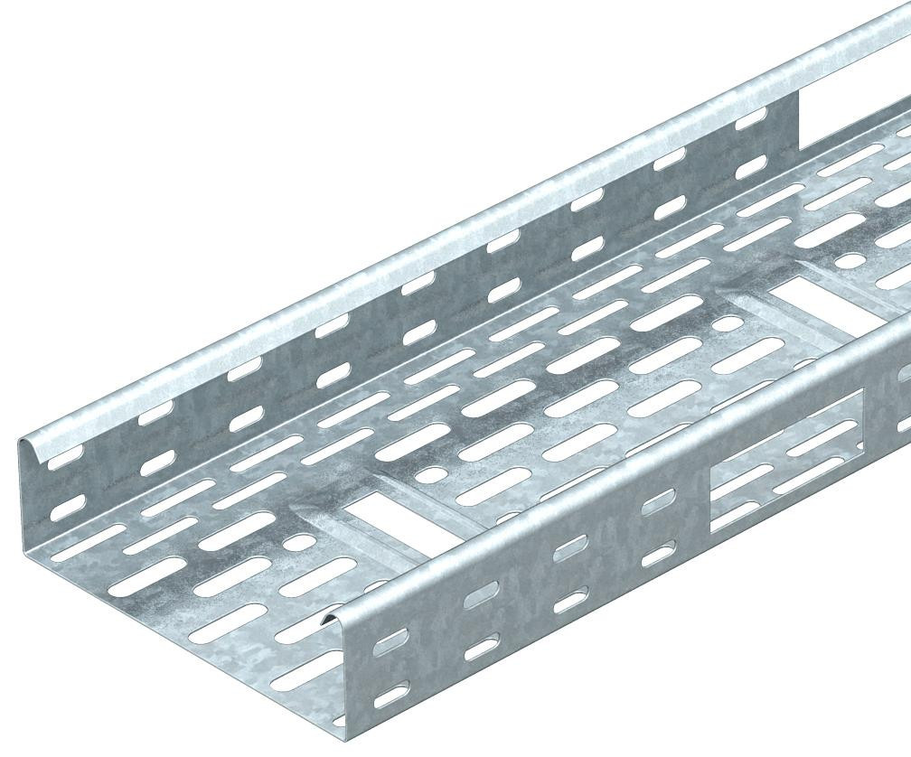 OBO IKS-Serie Kabelgoot Iks met bodem- en zijdoorvoer 60x100x3000 staal sendzimir ve