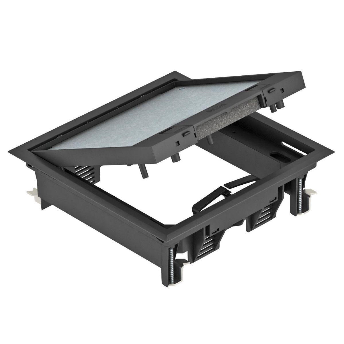 OBO GES Inbouweenheid Voor universele montage 222x222x65 polyamide grafietzwar