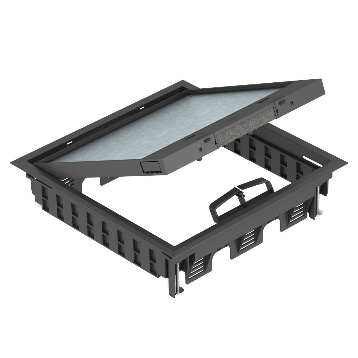 OBO GES Inbouweenheid Voor universele montage 264x264x67 polyamide grafietzwar