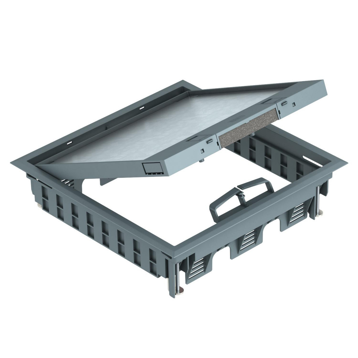 OBO GES Inbouweenheid Voor universele montage 264x264x67 polyamide staalgrij