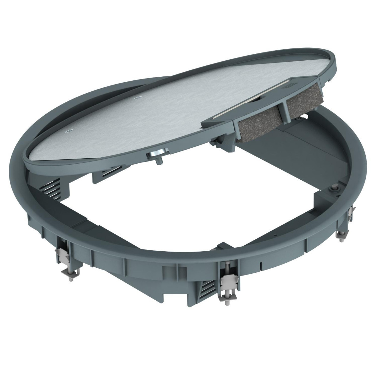 OBO GESR Inbouweenheid Voor universele montage ø324x61 polyamide staalgrijs ral