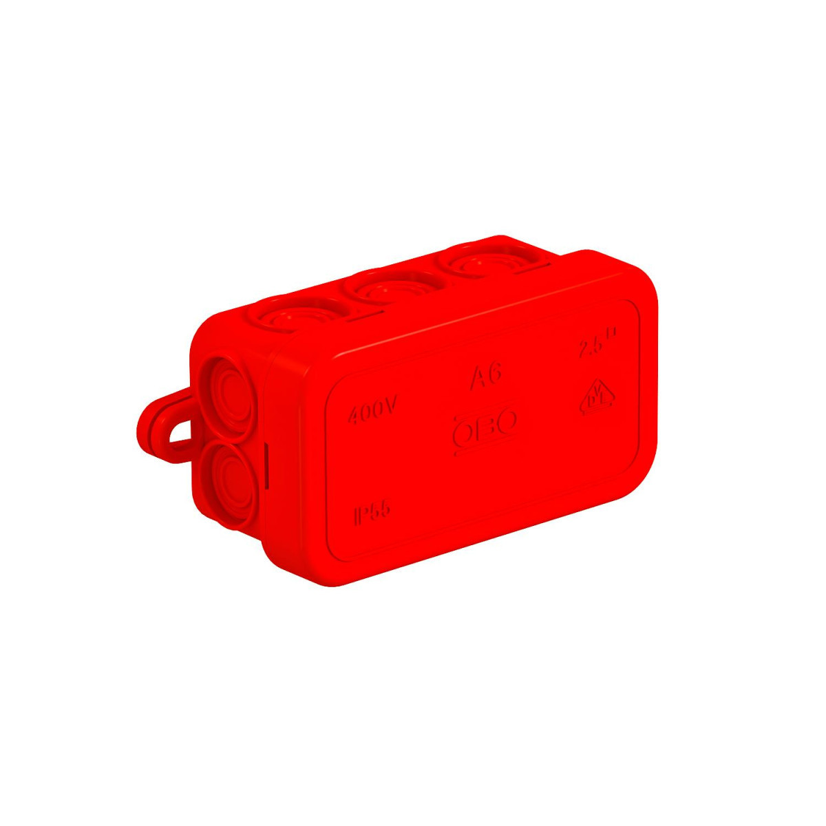 OBO Kabeldoos 80x43x34 polyethyleen rood