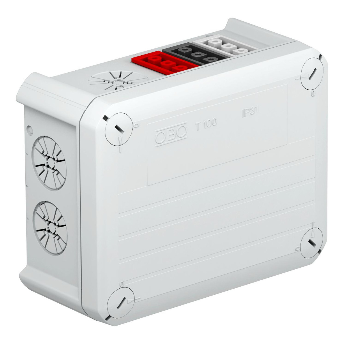 OBO Kabeldoos Met wieland 6Z3P 3x2 150x116x67 polypropyleen lichtgrijs ral