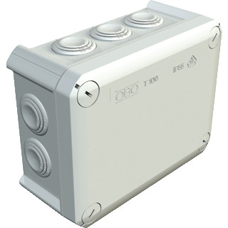OBO KABELDOOS MOEILIJK ONTVLAMBAAR M25, 10MM2 500V, IP66 150X116X67, PP, L