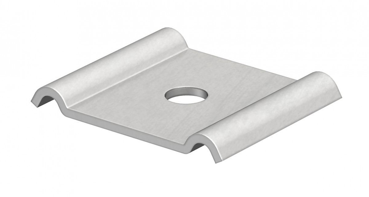 OBO Klemstuk Voor schroef M6 60x40 roestvast staal 1.4404 a4 1.4404 blank,
