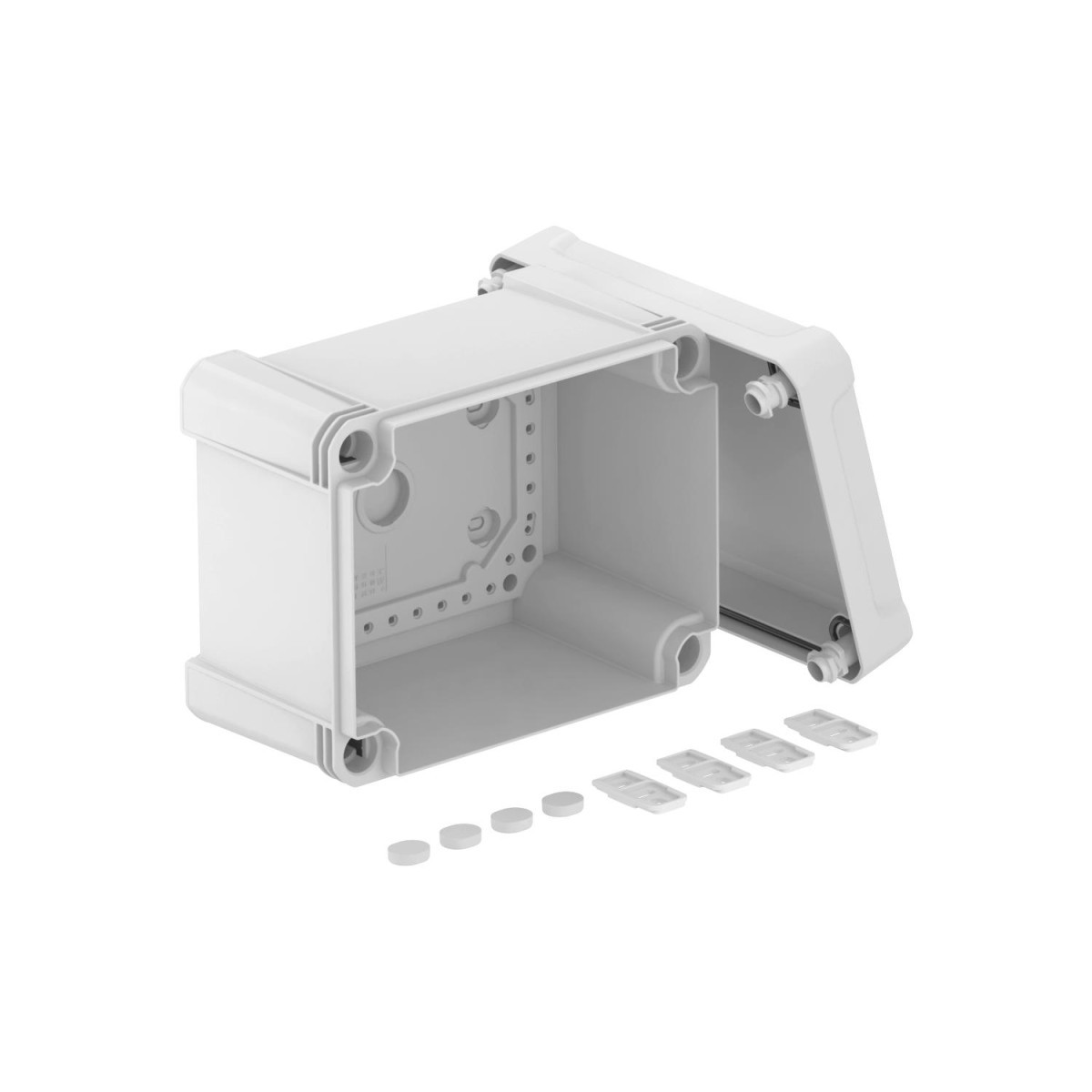 OBO Lege Behuizing 190x150x125 polycarbonaat lichtgrijs ral 7035