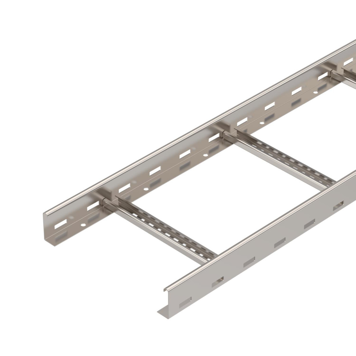 OBO LG VS-Serie Kabelladder Geperforeerd, met VS-sport 60x300x6000 roestvrij staal 1.4