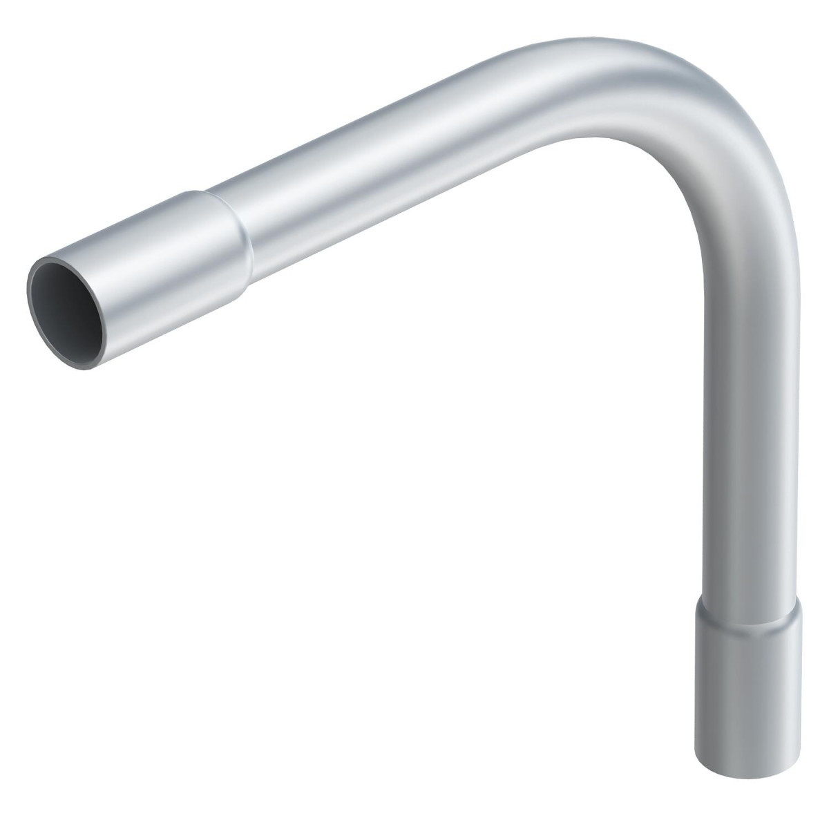OBO Metal pipes Aluminiumpijpbochtstuk Zonder schroefdraad Ø20MM aluminium