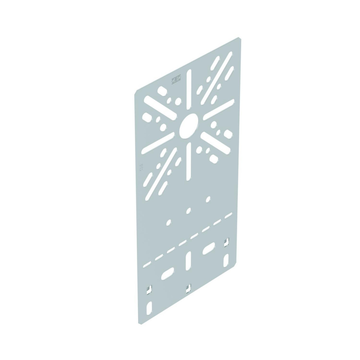 OBO Montageplaat Vlakke uitvoering 235x120 staal bandverzinkt zink/alumini