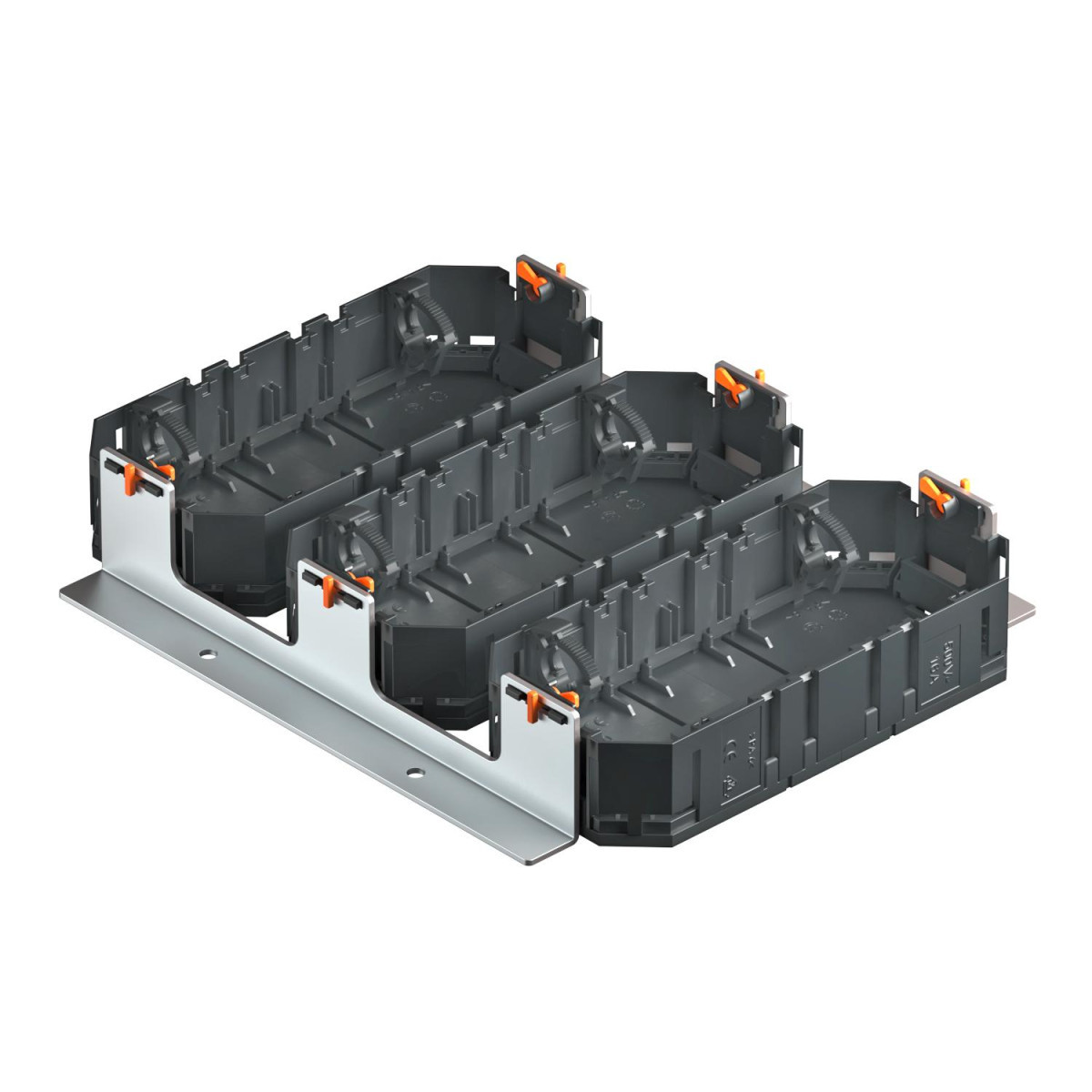 OBO Montageset Zwaarlast met 3 universeeldrager ut3 250x207x44 staal sendz