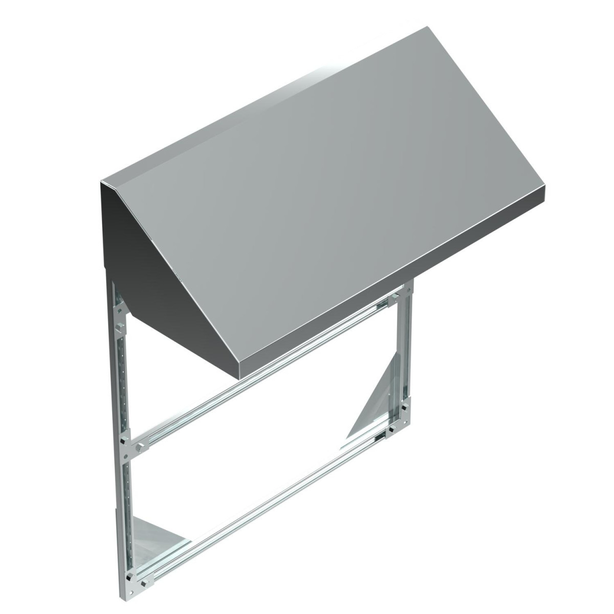 OBO Muurshelter 1 meter breed 1084x750x1500 staal bandverzinkt zink/alumin