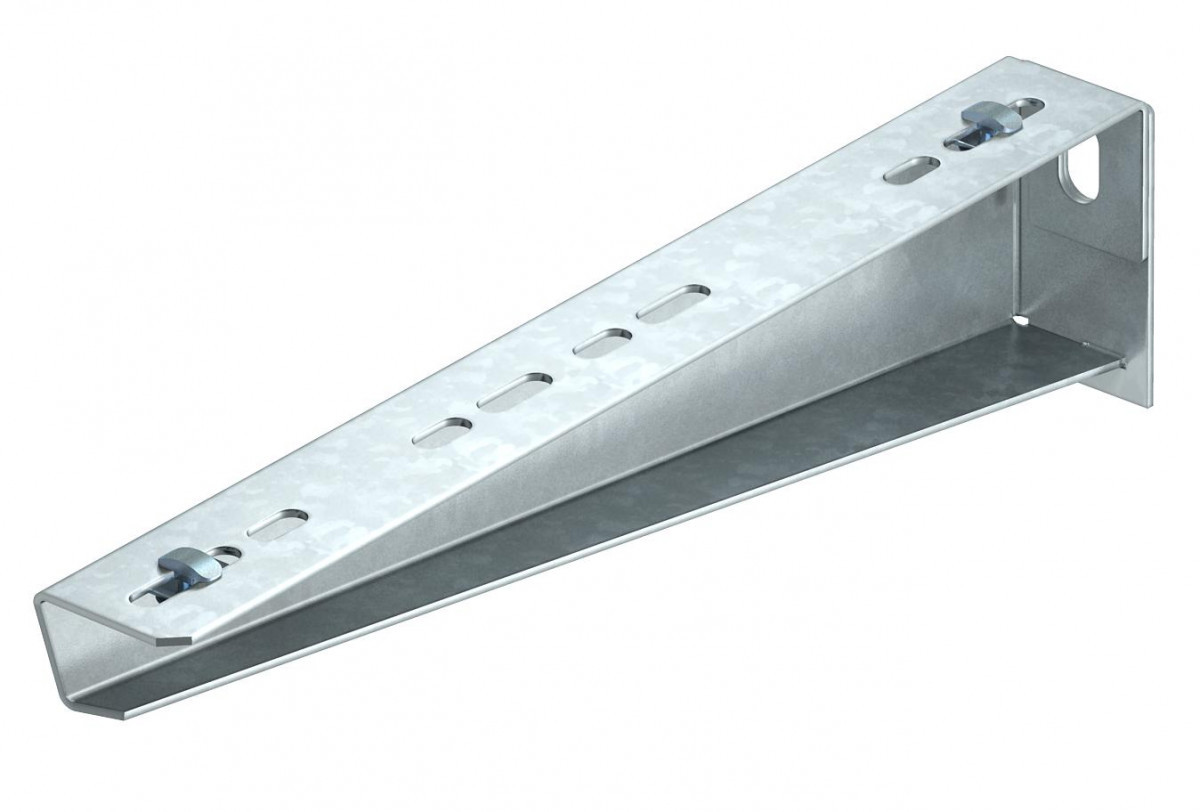 OBO MWAM-Serie Wand- en profielconsole inclusief snelkoppeling B110MM staal sendzimir