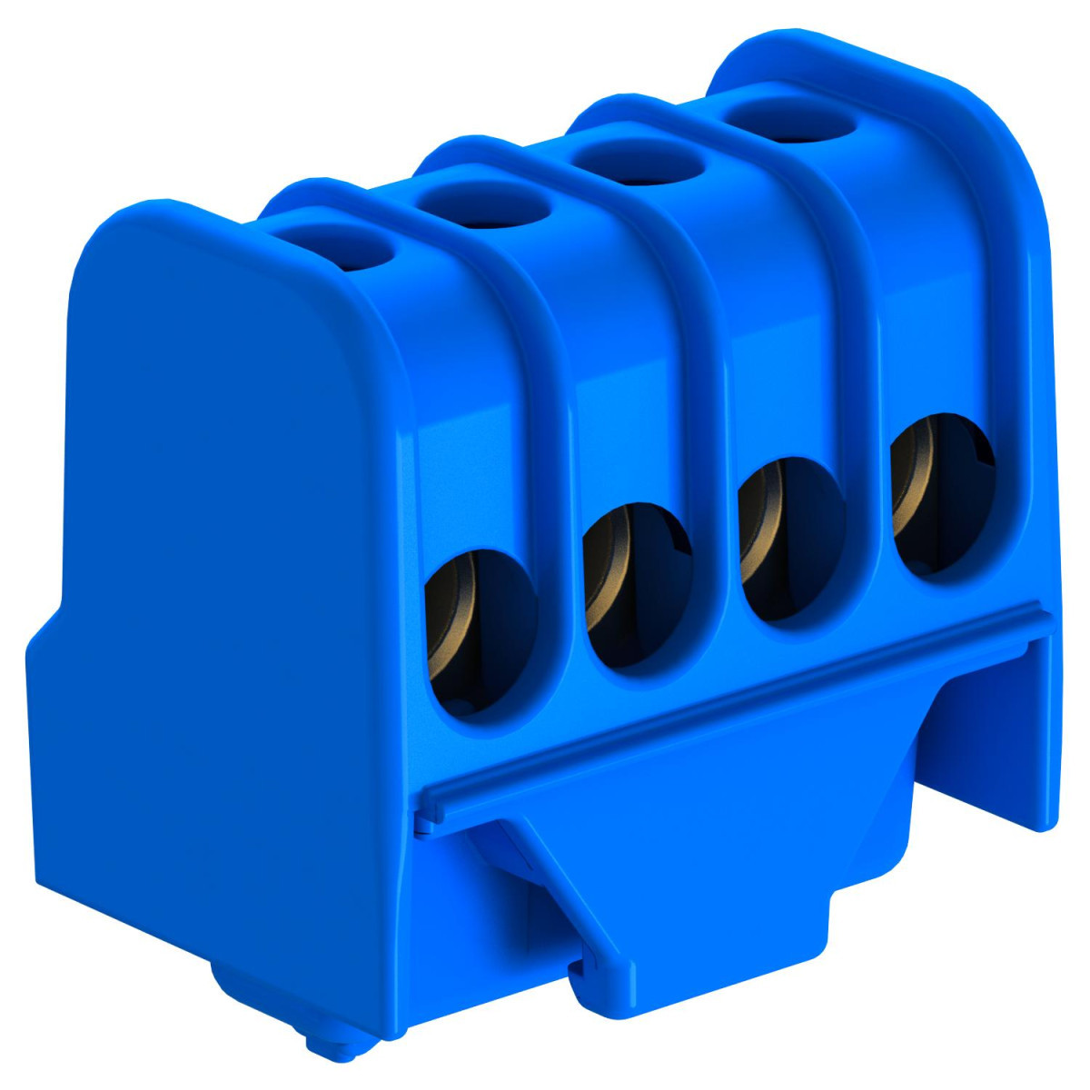 OBO Nulklem Met schroefcontact 4x16mm² polyamide blauw