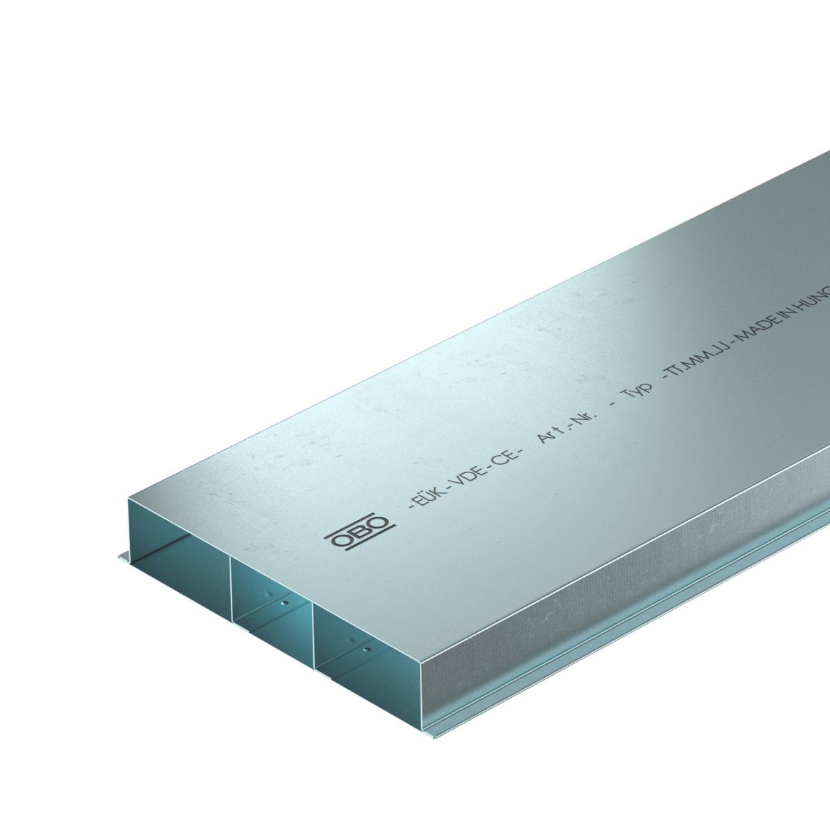 OBO Ondervloerkanaal 3-voudig 2000x250x48 staal sendzimir verzinkt
