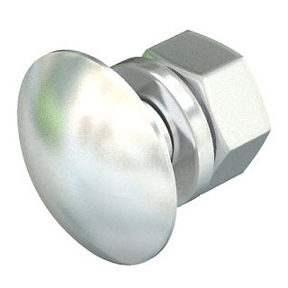 Obo Platkopbout met sluitring en moer m10x20 va 1.4401