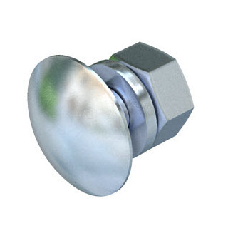 Obo Platkopbout met sluitring en moer m10x25 ST F