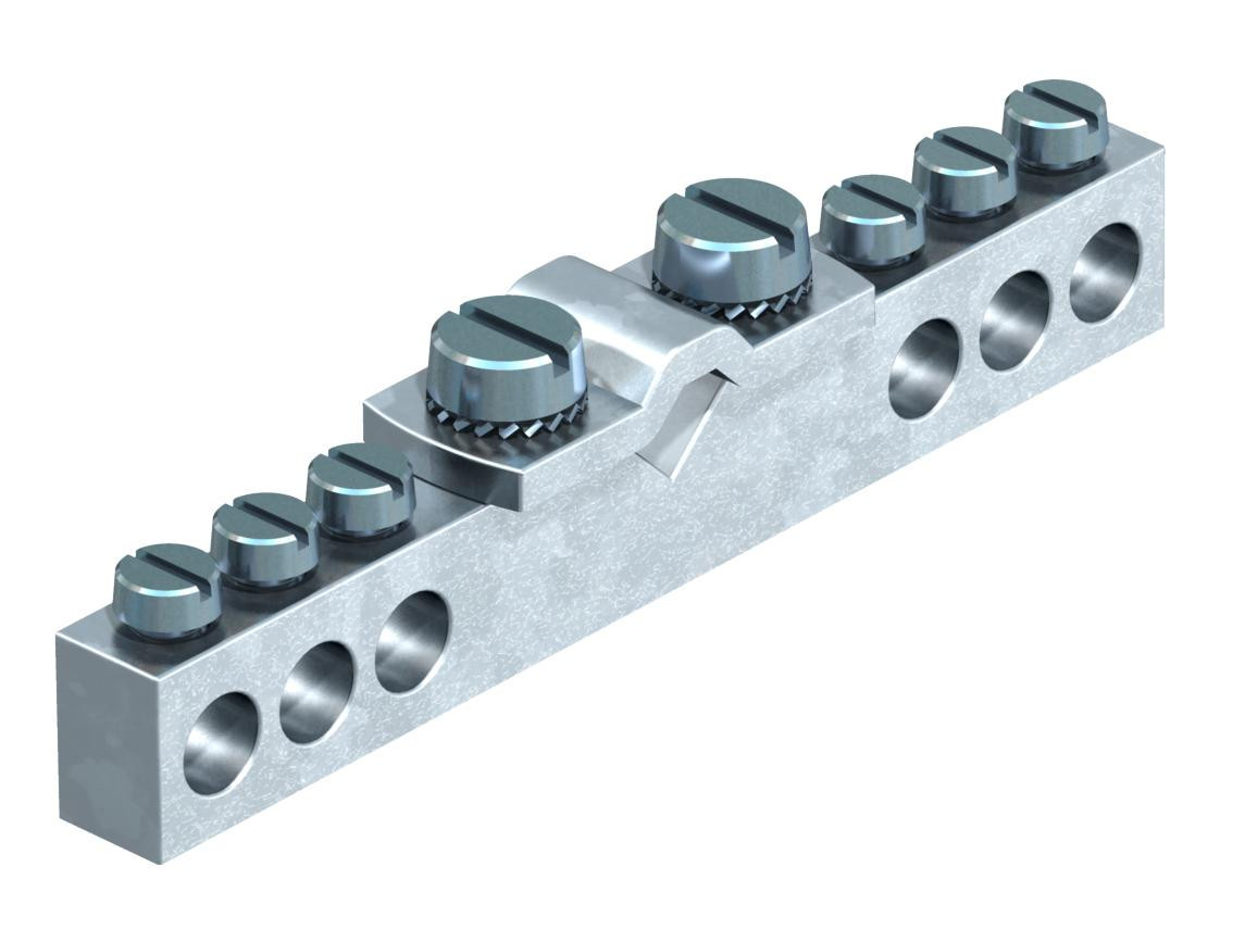 OBO Potentiaalvereffeningsrail Voor badkamer 409 messing