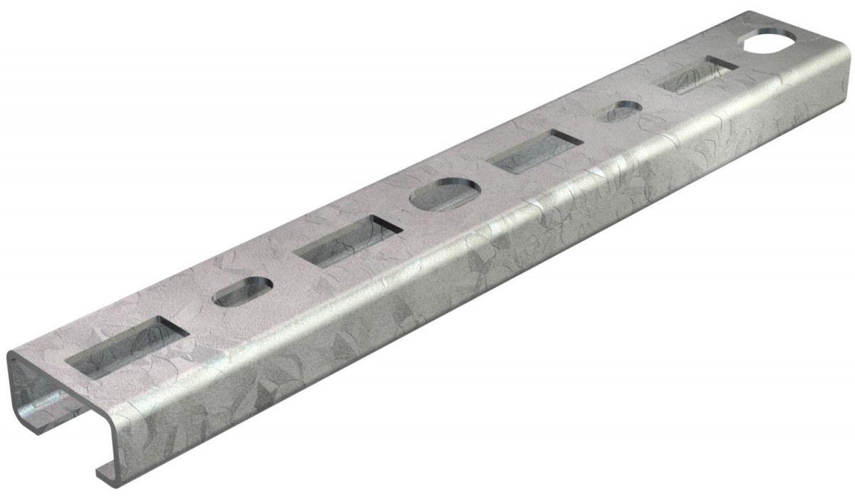 OBO Profielrail Geperf., sleufbreedte 16 MM 2000x30x15 staal thermisch ver