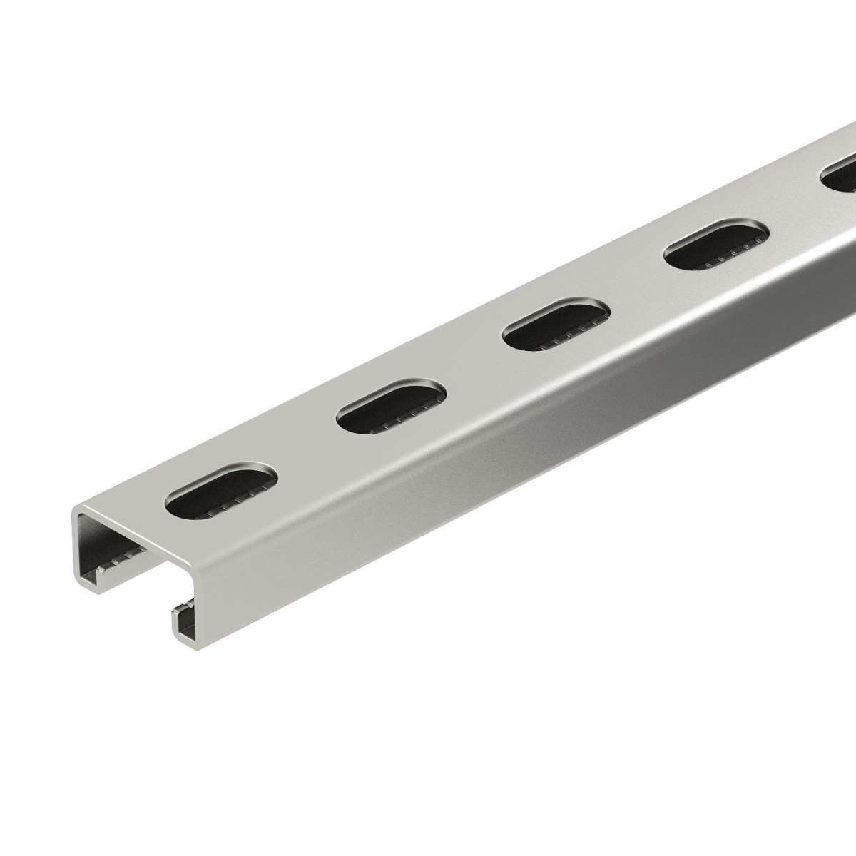 OBO Profielrail Geperf., sleufbreedte 22 MM 3000x41x21 roestvrij staal 1.4