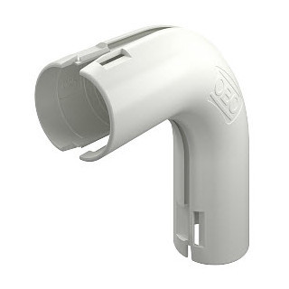 OBO Quick-Pipe-bocht 90° M25 polypropyleen zuiver wit ral 9010