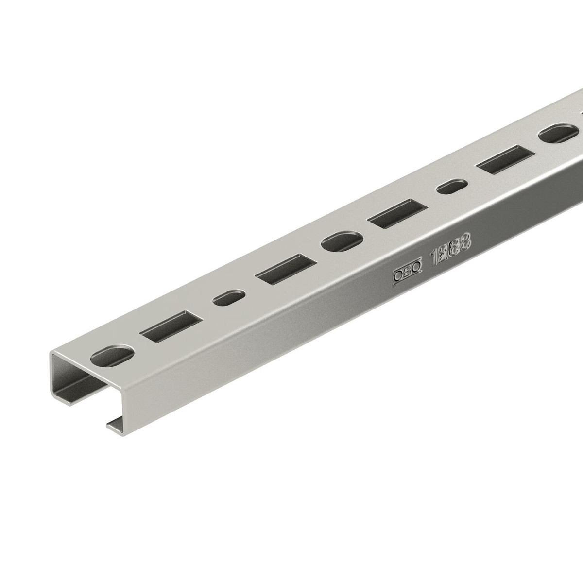 OBO Rail system Profielrail Geperf., sleufbreedte 17 MM 1000x35x18 roestvrij staal a2