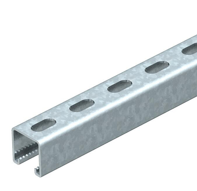 OBO Rail system strut Profielrail geperf., sleufbreedte 22 MM 200x41x41 staal therm