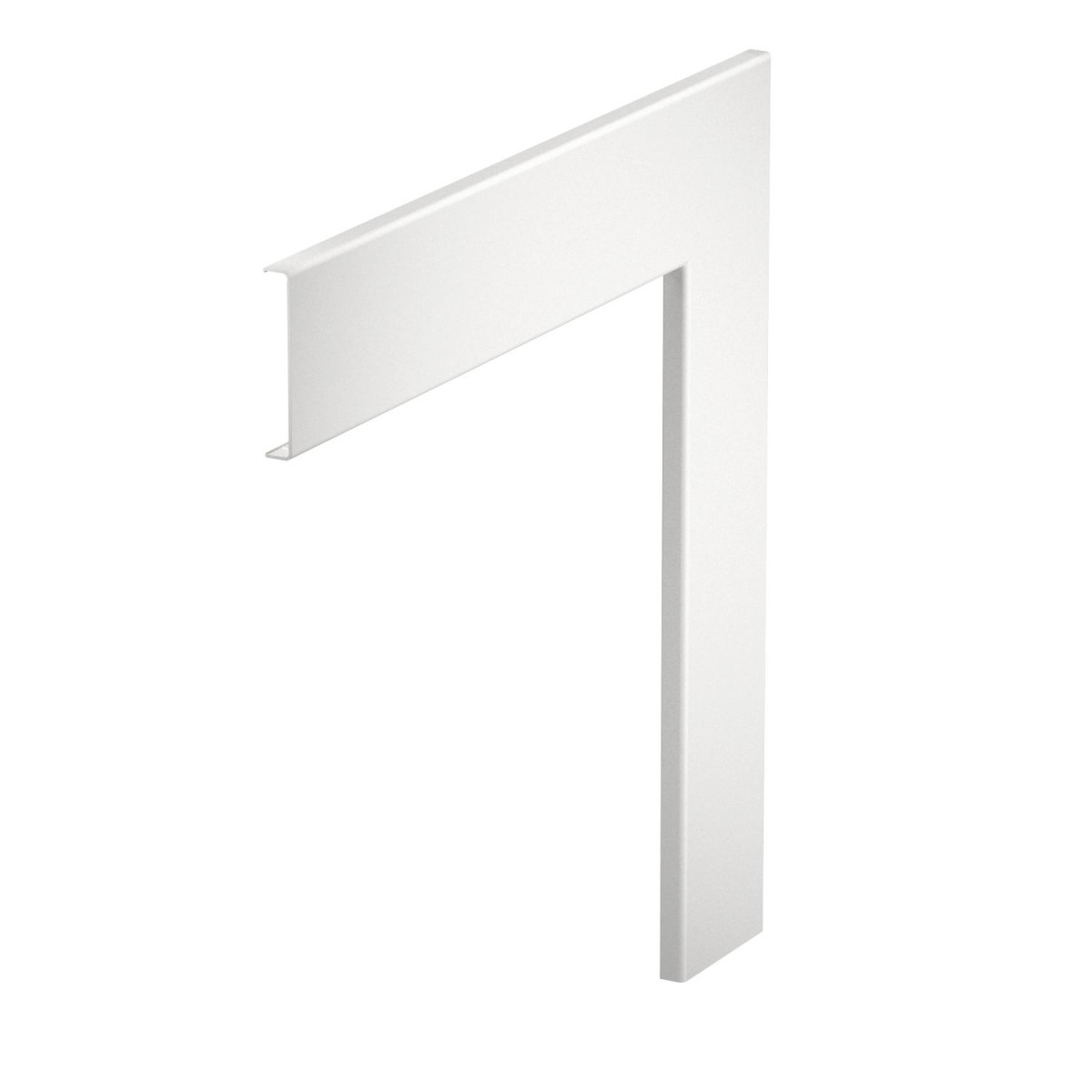 OBO Rapid 80® Deksel Voor platte hoek 12x76,5x400 aluminium zuiver wit ral 9010