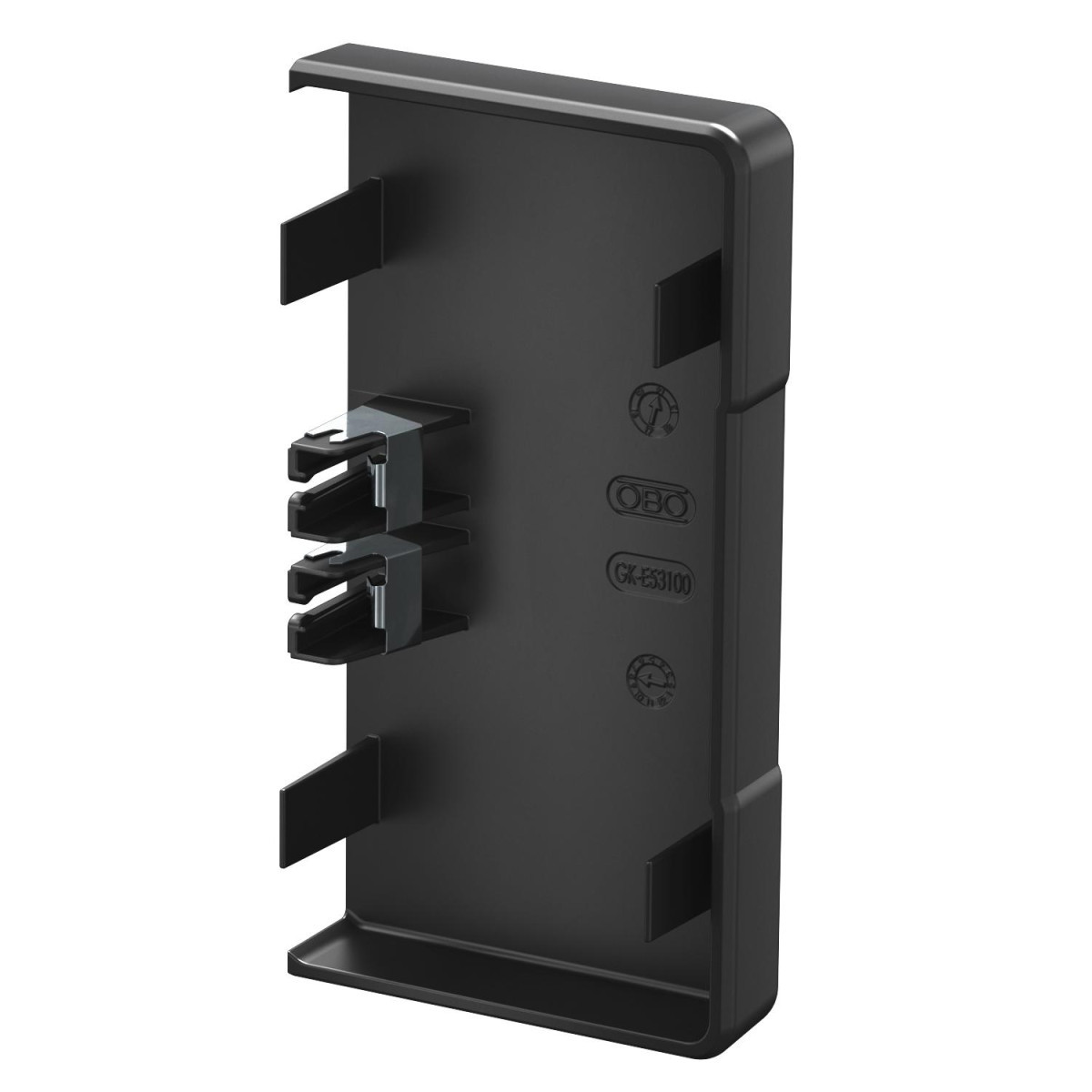 OBO Rapid 80® Eindstuk 70x130 polycarbonaat/acrylnitriel-butadieen-styrol diepzwart