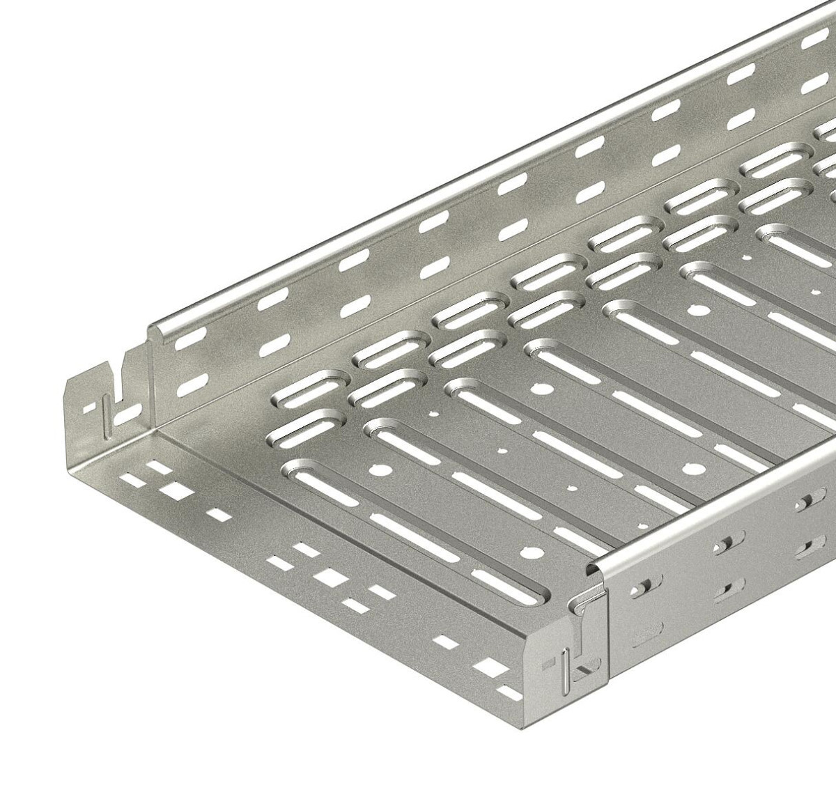 OBO RKSM Series Kabelgoot RKSM magic, met snelkoppeling 60x400x3050 roestvrij staal a2