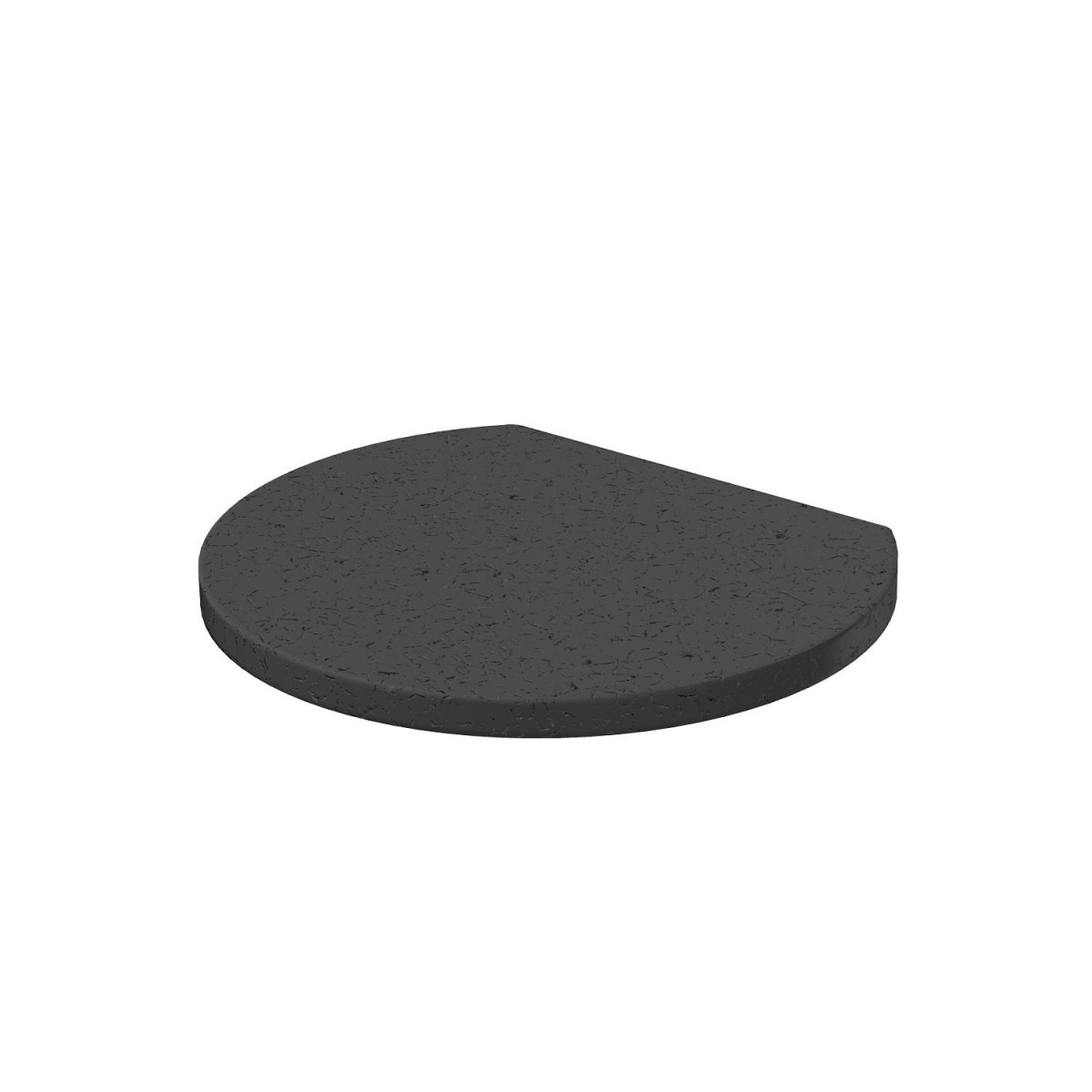 OBO ISS Rubberonderlegger 70x60x4 rubber zwart