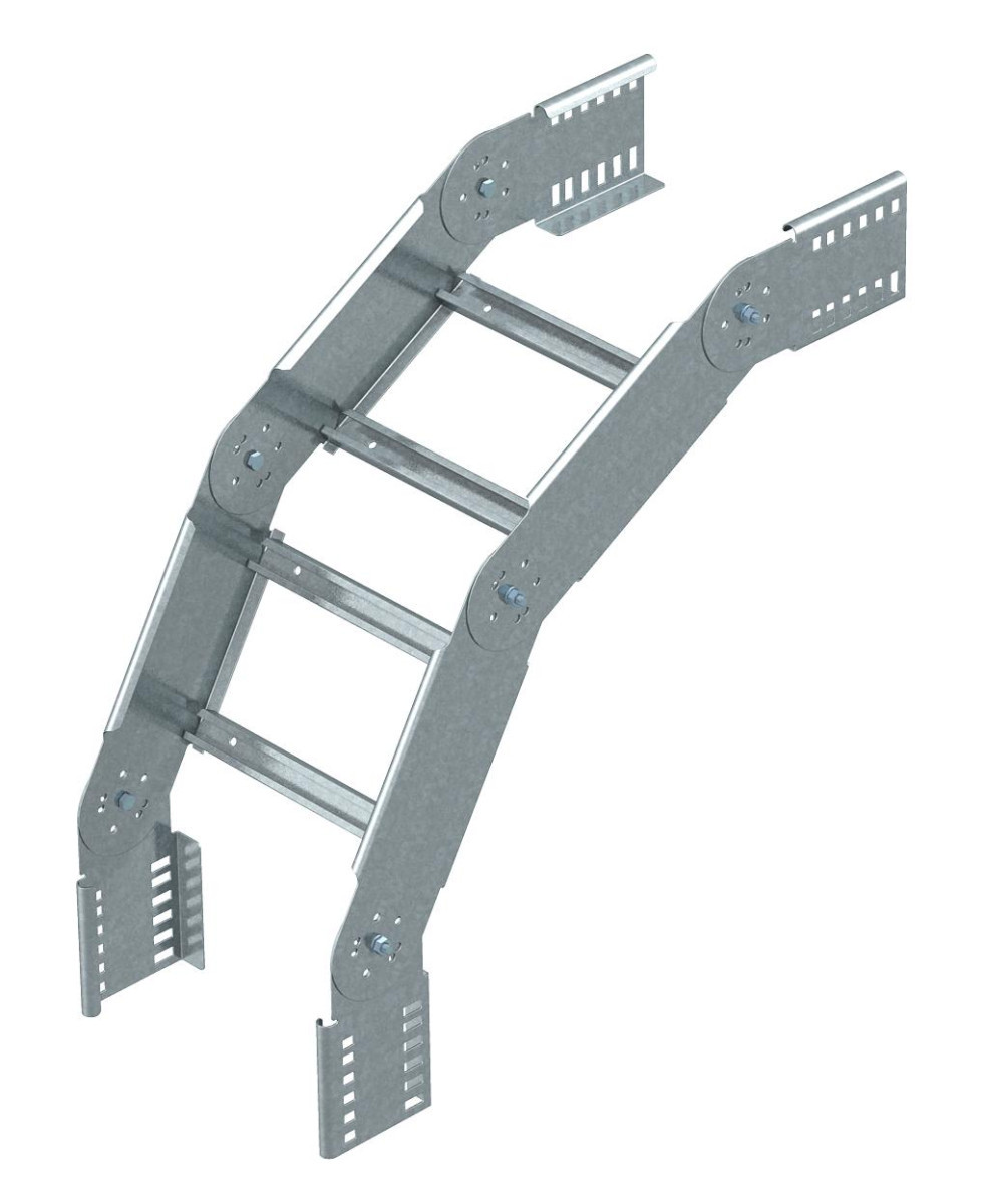 OBO Scharnierbocht Verticaal, met VS-sport 110x400 staal sendzimir verzink
