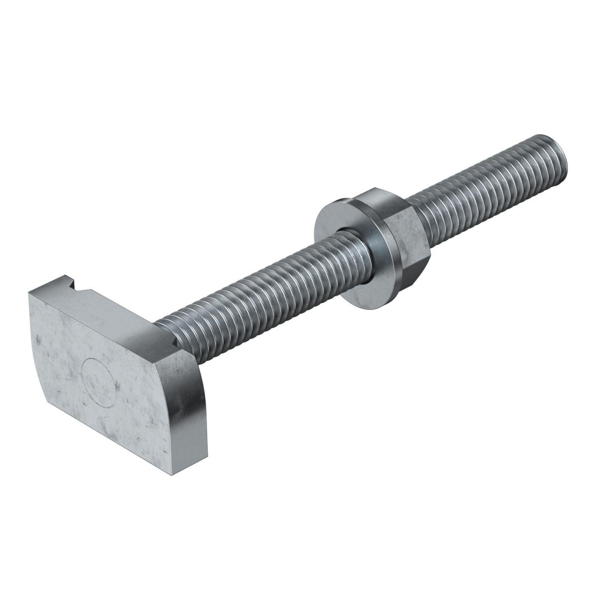 OBO Rail system Hamerkopbout Voor profielrail MS4121/4141 m10x100mm staal zinklamel