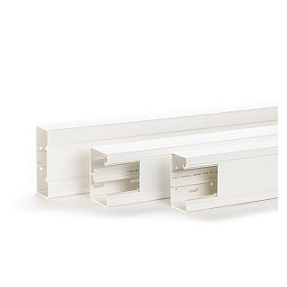 OBO Signo BK wandgoot kunststof goot 70/110 Z.wit 9010, PVC, zuiver wit, 9