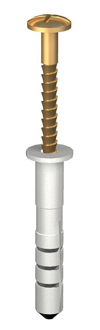 OBO Slagplug 6x35mm polyamide lichtgrijs