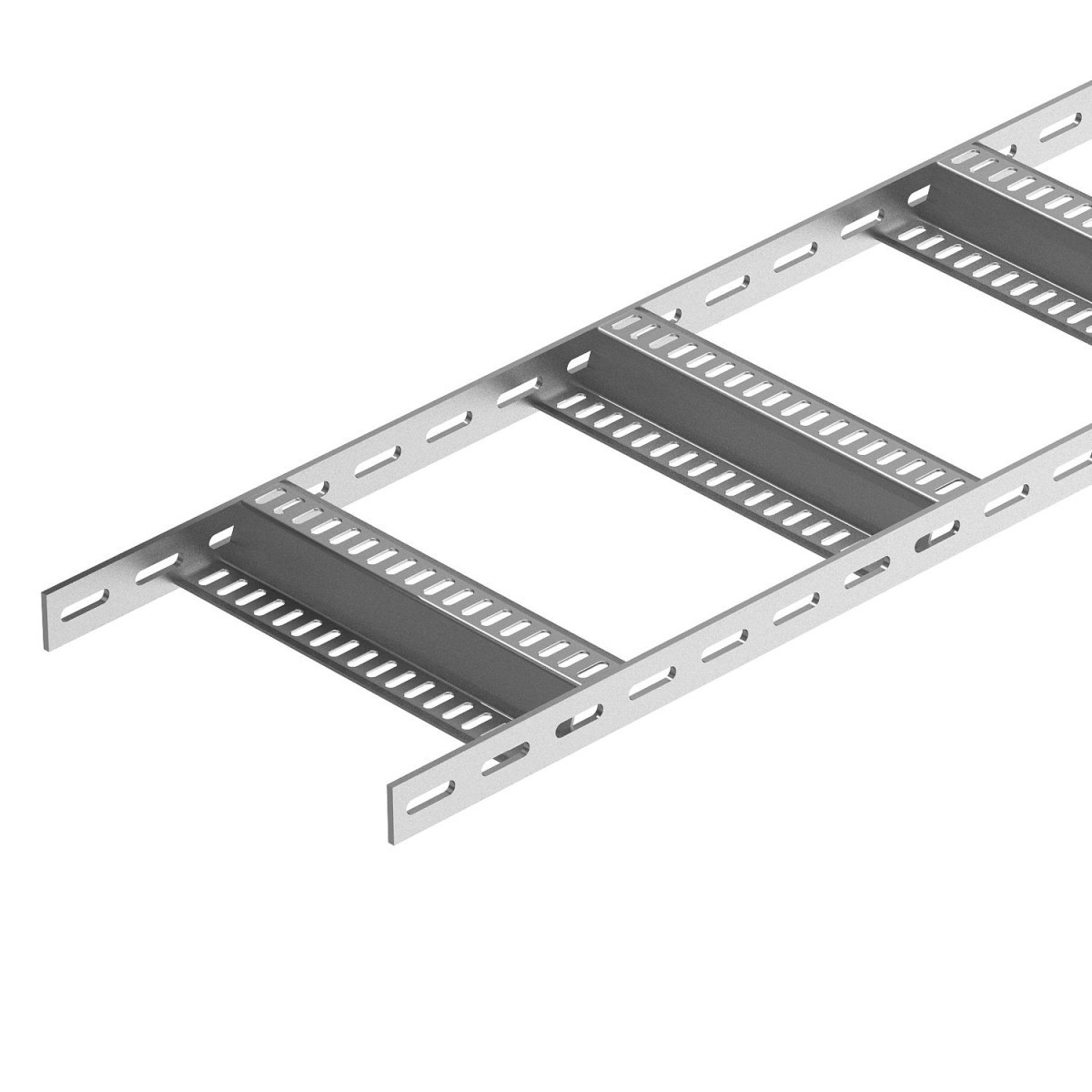 OBO SLZ-Serie Cable Ladder, shipbuilding with Z-rung 40x210x3000 roestvast staal 1.4