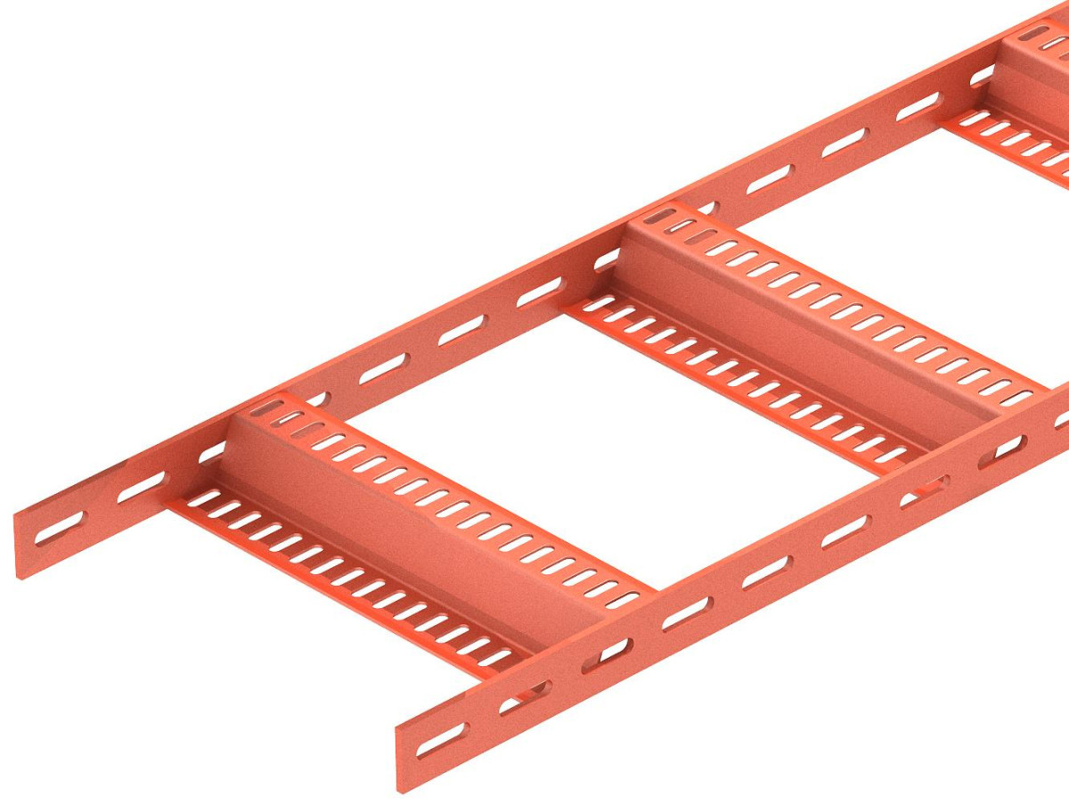 OBO SLZ-Serie Cable Ladder, shipbuilding with Z-rung 40x210x3000 staal lasgronding R