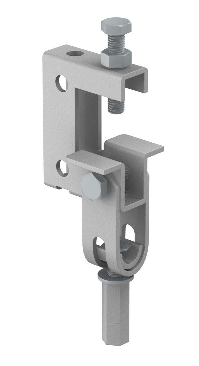 OBO Support clamp Scharnierdraagklemmen Model "e" 0-24MM staal zinklamel