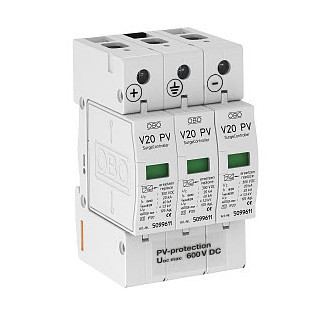 Obo Surgecontroller V20-PV 3-polig 600VDC 600V DC