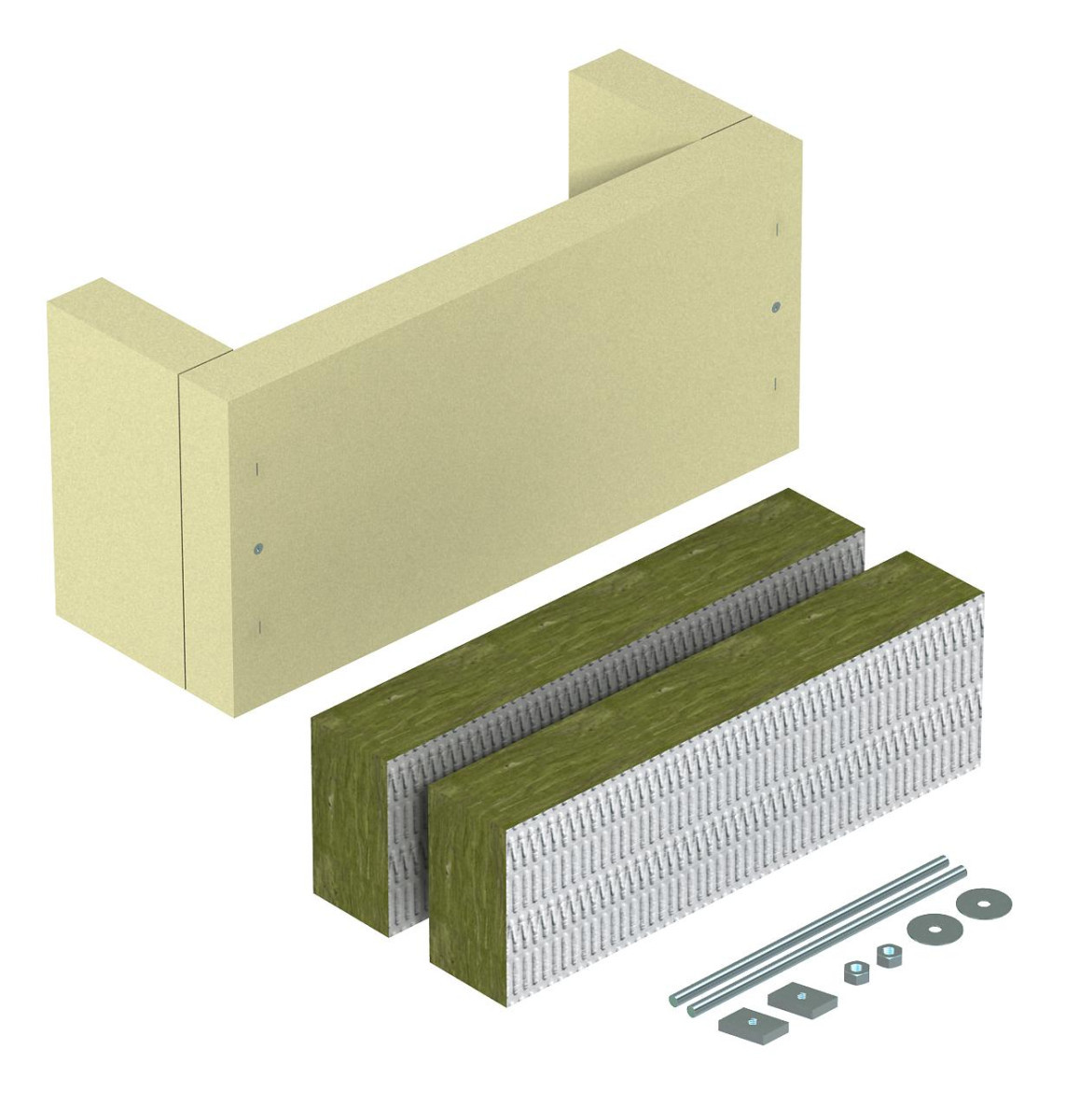 OBO Trekontlasting Voor verticale kabelinstallat. 440x220x160 calciumsilic