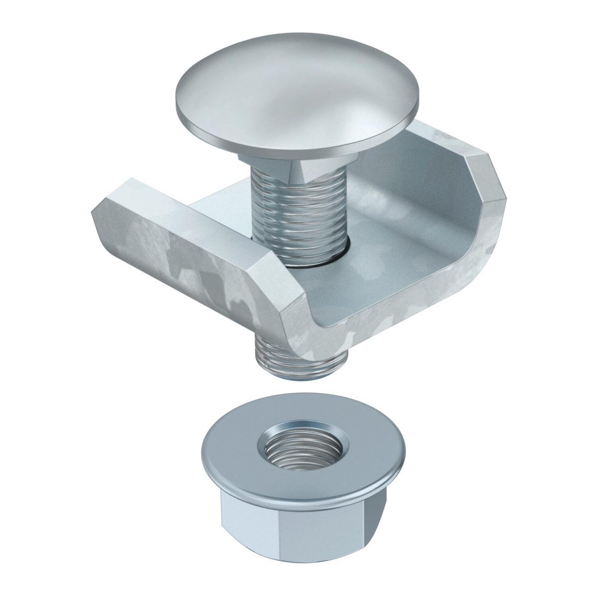 OBO U-Verbinder voor draadgoot 24x28x30 staal thermisch verzinkt zink