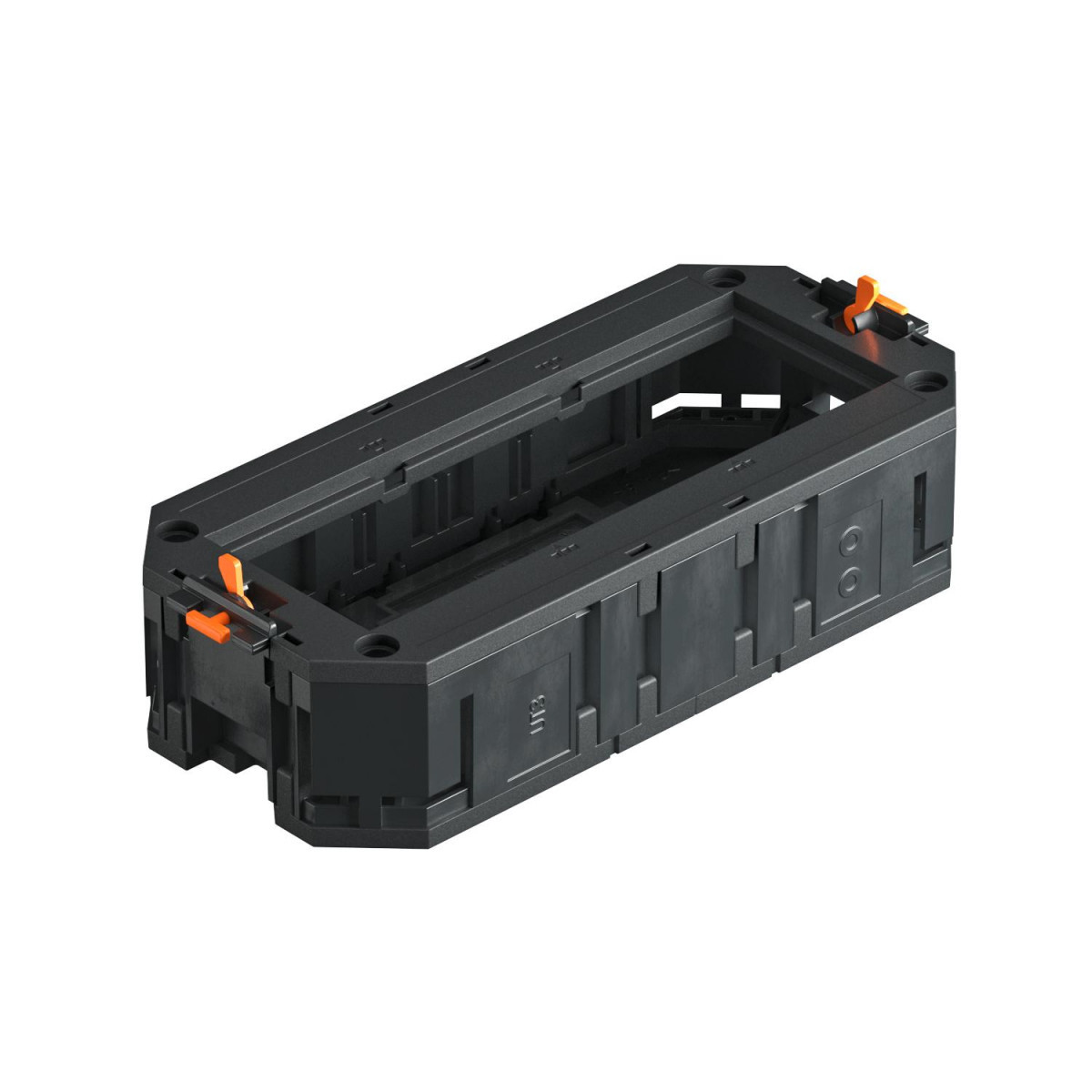 OBO UT Universalträger Universele Drager voor 3X module 45 165x76x40 polyamide grafietzwart R