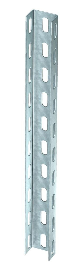 OBO US 3-Serie U-Profiel 3-zijdig geperforeerd 50x30x3000 staal sendzimir verzinkt zi