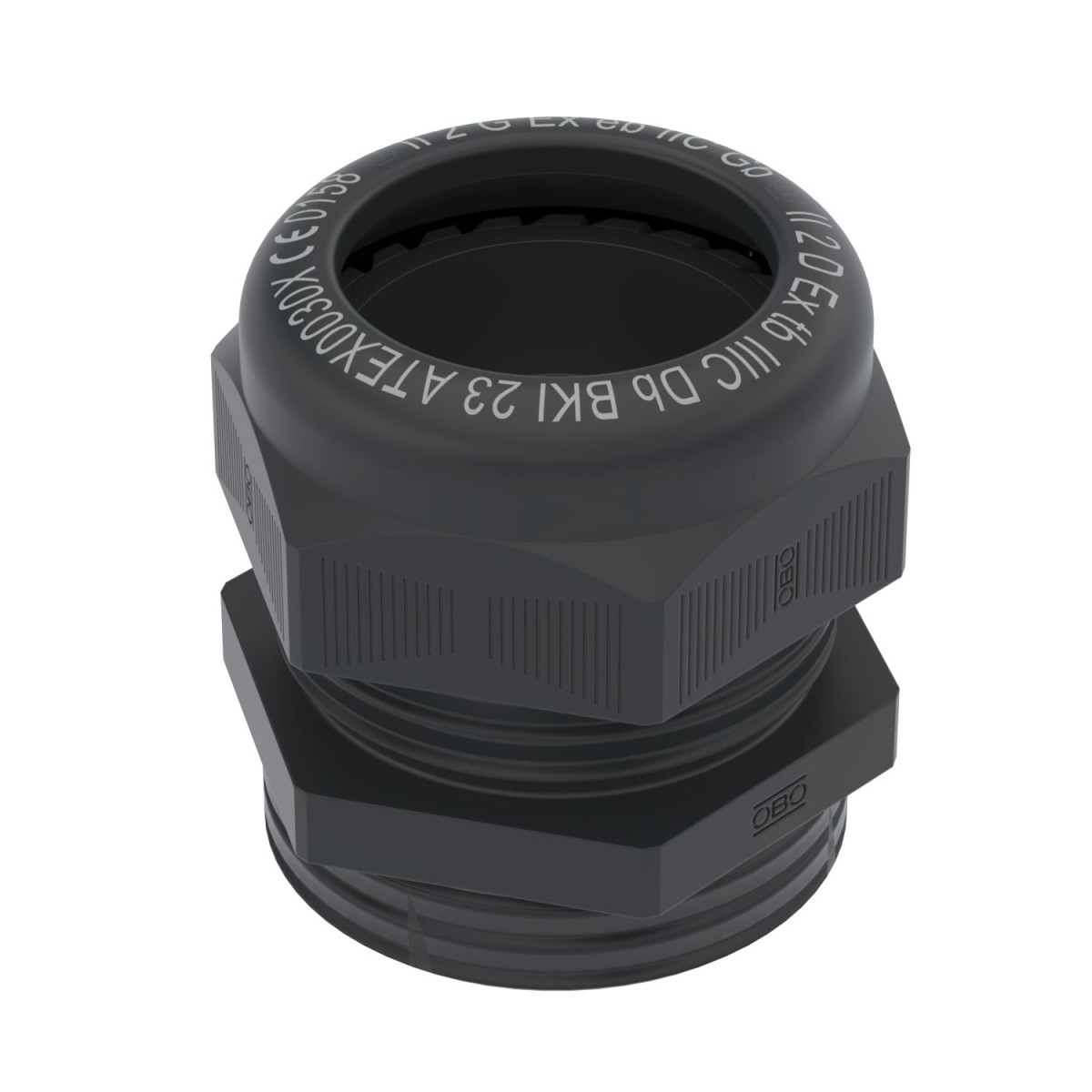 OBO V-TEC Wartel Ex trekontlasing ip68 M63 polyamide zwart