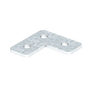 OBO Verbindingplaat GMS L FT 90x90x40x5, St, FT