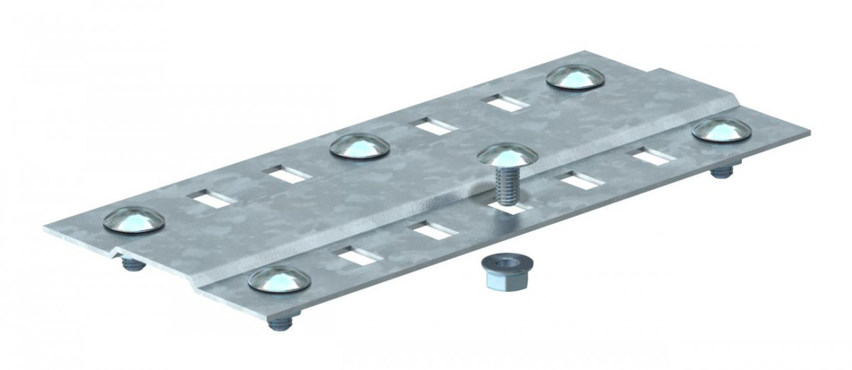 OBO Voegplaat Breed met bijbehorende schroeven B300MM staal bandverzinkt Z