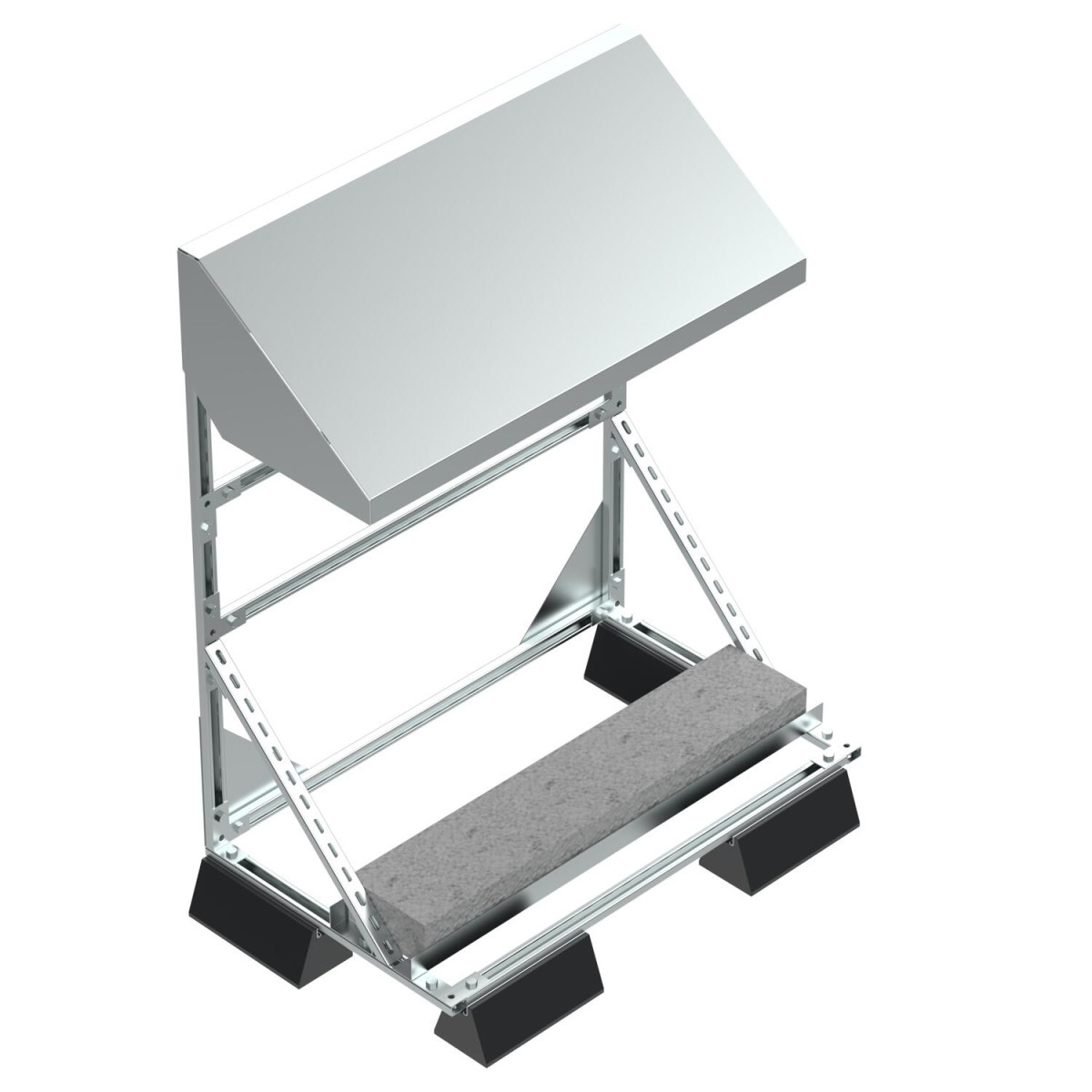 OBO Vrijstaande Shelter 1 meter breed 1084x750x1621 staal bandverzinkt zin