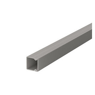 OBO Wand- en plafondkanaal met bodemperforatie 20x20x2000, PVC, steengrijs