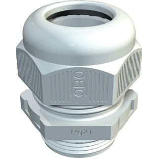 OBO Wartel met trekontlasting IP68 PG29, PA, zilvergrijs, RAL 7001